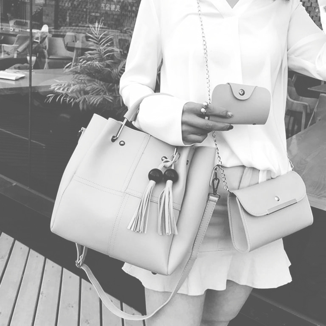 ✨Imperium Classic 3 Pcs Handbag Set (Black)✨