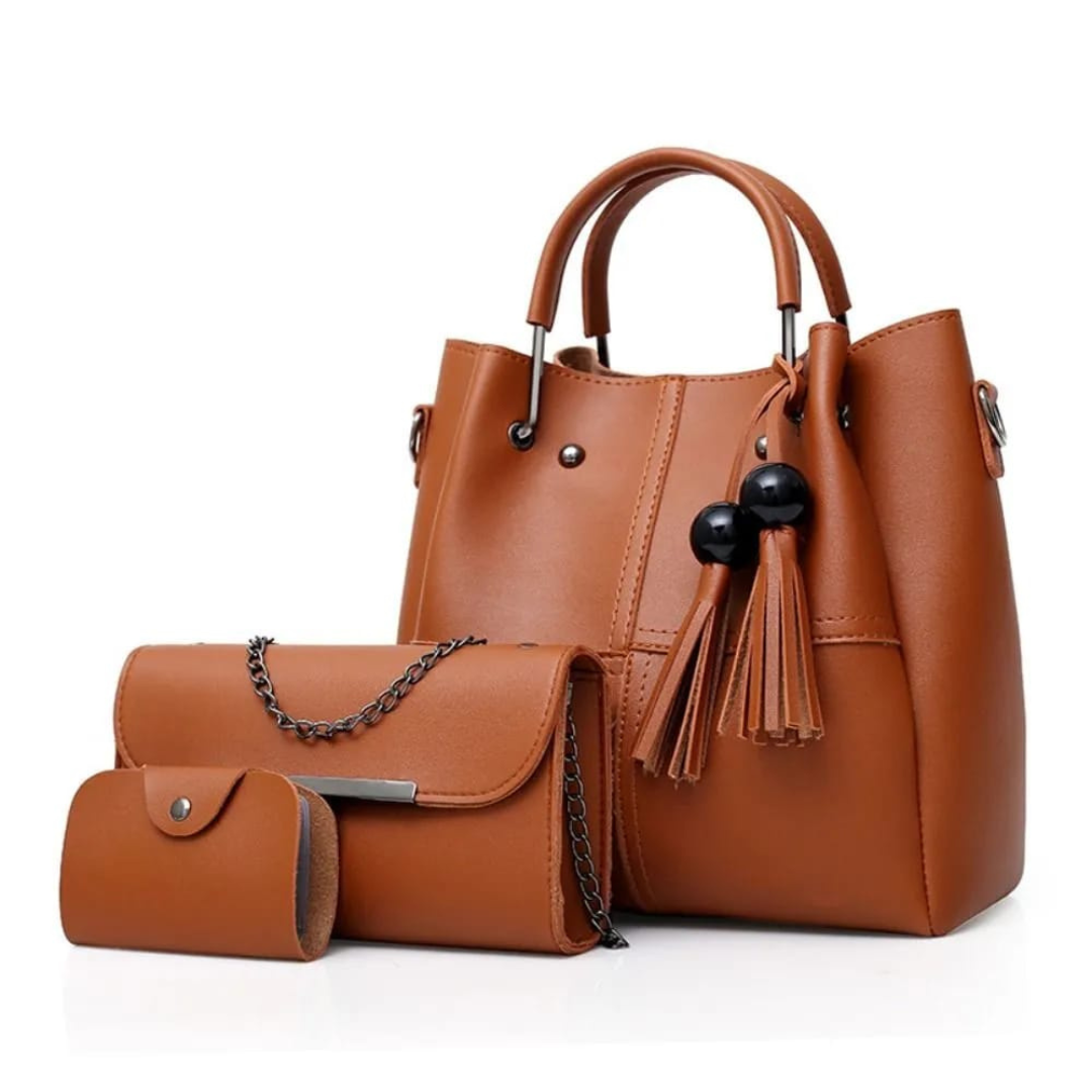 ✨Imperium Classic 3 Pcs Handbag Set (Brown)✨