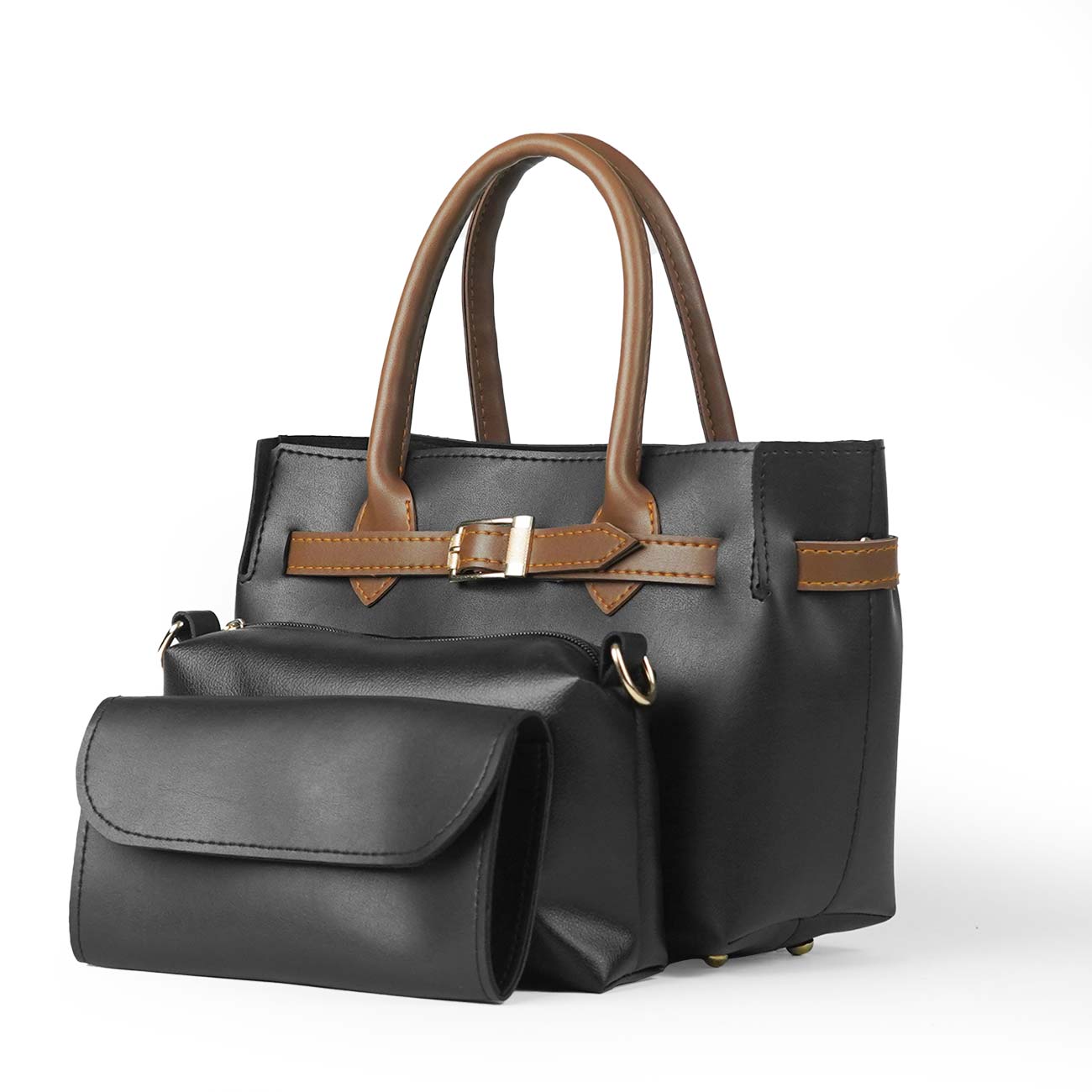 Luxury 3-in-1 Handbag Set โ Black โจ
