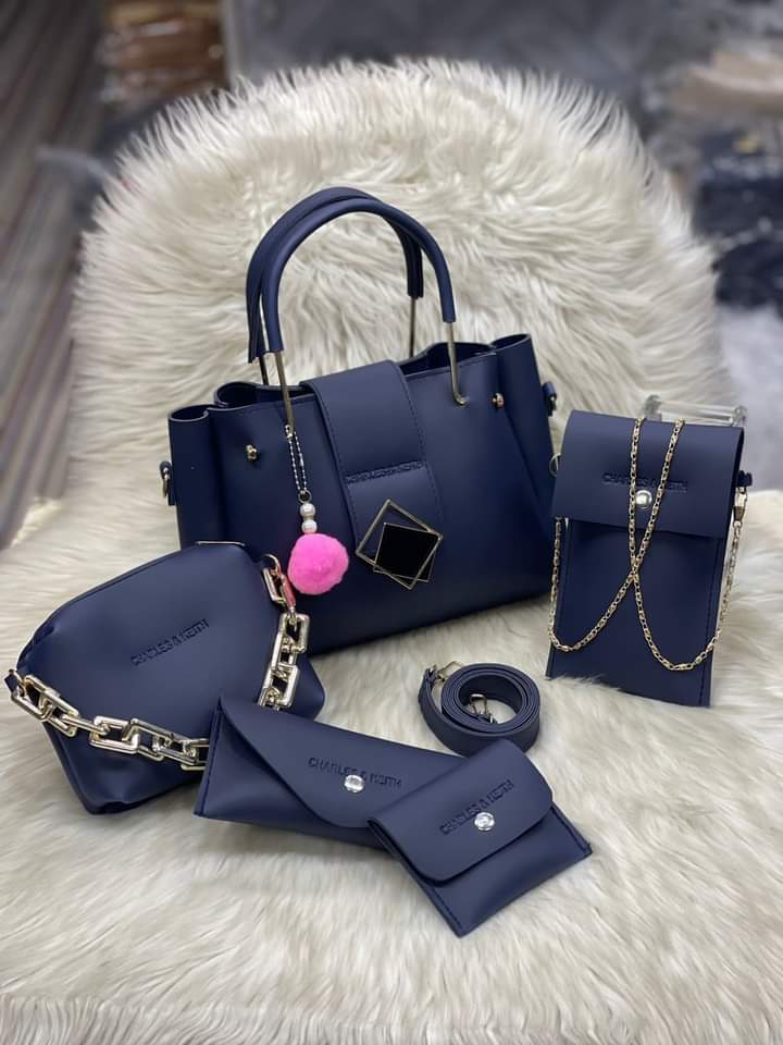 🌟 Royal Star (Blue) – 5-in-1 Handbag Set